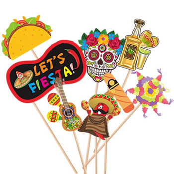 24бр. Направи си сам сватбени знаци Забавни фотореквизити Декорации за партита Мексиканска фиеста Декорации за завършване на рожден ден Годежни партита