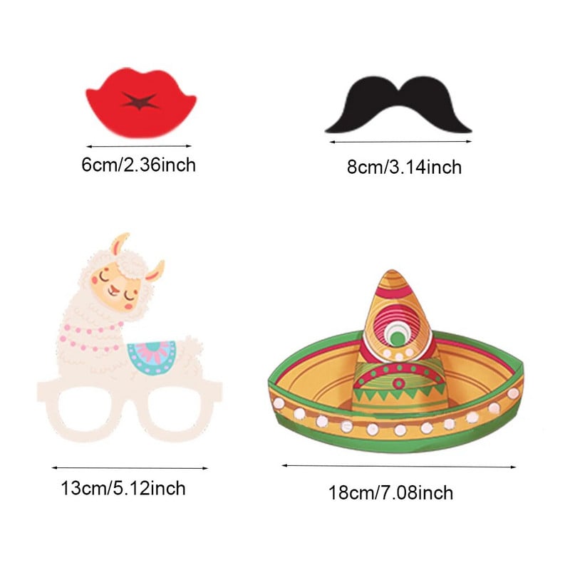 24 de bucăți Semne de nuntă DIY Decorații amuzante pentru petreceri, decorațiuni pentru petreceri, Fiesta mexicană, decorațiuni pentru petreceri de logodnă de aniversare de absolvire