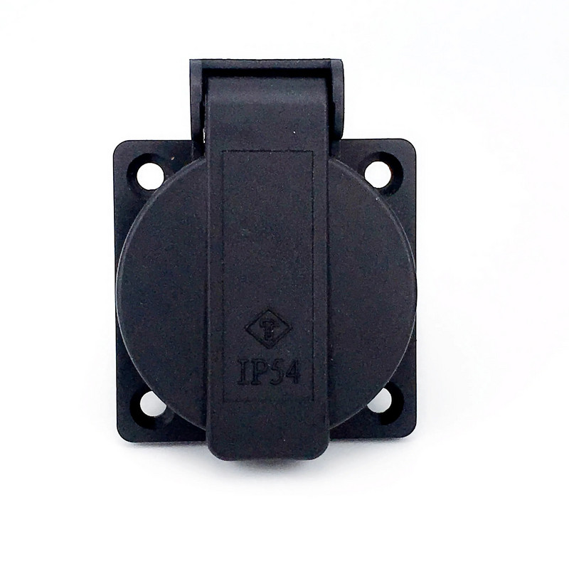 16A 250V električna AC utičnica za europsku univerzalnu industriju s vodootpornim poklopcem Njemačka standardna utičnica za ožičenje