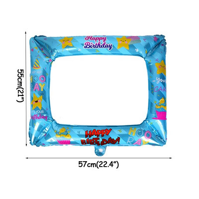 WEIGAO vienaragio nuotraukų būdelės rėmelis su gimtadieniu vakarėliu, folijos balionu fotokabinos rekvizitais, papuošimais vaikams, kūdikių vakarėliu, vienaragio vakarėliu