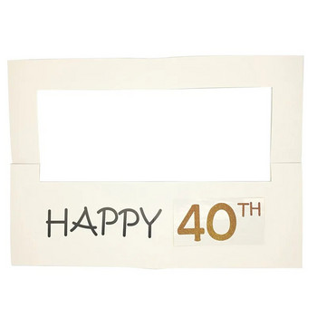 1Pcs 30 40 50 60 Year Old Photo Booth Props Frame Women Men Birthday Party Decor Adult 30th Anniversary Photobooth Props Supplie