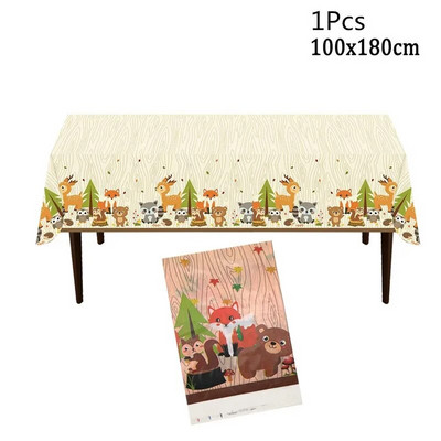 1 vnt. Woodland Animal Welcome Baby Photo Booth Prof Rėmelis Safari Jungle Gimtadienio lyties atskleidžiantys vakarėlio kūdikio dušo dekoravimo reikmenys