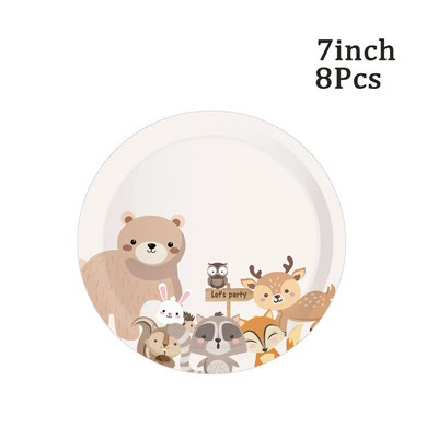 1 vnt. Woodland Animal Welcome Baby Photo Booth Prof Rėmelis Safari Jungle Gimtadienio lyties atskleidžiantys vakarėlio kūdikio dušo dekoravimo reikmenys