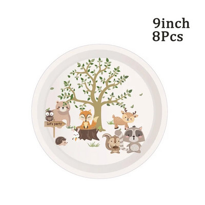 1 vnt. Woodland Animal Welcome Baby Photo Booth Prof Rėmelis Safari Jungle Gimtadienio lyties atskleidžiantys vakarėlio kūdikio dušo dekoravimo reikmenys