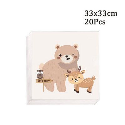 1 vnt. Woodland Animal Welcome Baby Photo Booth Prof Rėmelis Safari Jungle Gimtadienio lyties atskleidžiantys vakarėlio kūdikio dušo dekoravimo reikmenys