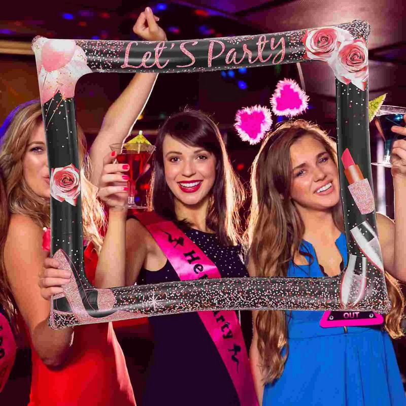 Ramă foto gonflabilă pentru ziua de naștere Accesorii pentru favoare de petrecere Rechizite pentru fotografie