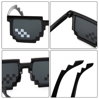 Αστεία Pixel Mosaic γυαλιά ηλίου Fashion Party Γυαλιά Disco για Ενήλικες Teens Birthday Party Cosplay Gamer Robot Glasses Photo Prop