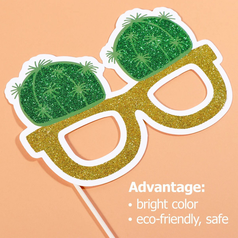 18 bucăți Wild West Western Photo Booth Props Petrecere cu bețe de lemn și Strike a Pose Sign