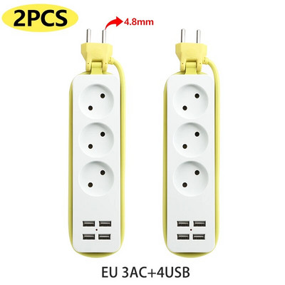 Power Strip EU utikač AC utičnica Patch ploča s USB tipom C portova Extender Multitap prijenosni putni adapter Utičnica za punjenje.
