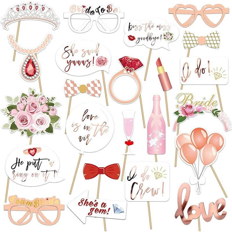 Recuzită amuzantă pentru cabină foto de naștere DIY Mr Mrs Nunta Mire Decor petrecere Baby Shower Mireasa To Be Bride Echipa Crăciun Shooting Prop