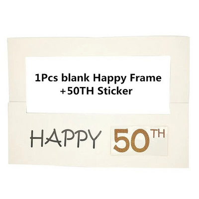 Chicinlife Happy 30/35/40/50th paberist fotokabiini rekvisiidid pildiraami aastapäevaks 30 aastat sünnipäeva kaunistused peokinketarbed