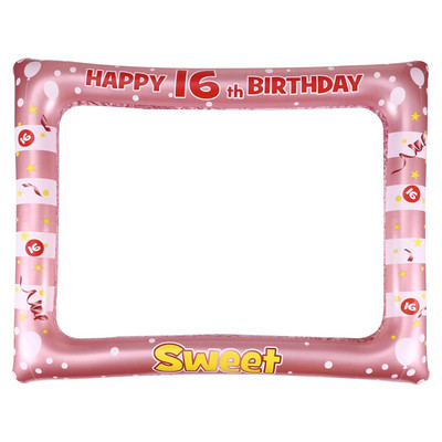 2db képkeretek Születésnapi Photo Booth szelfi keret léggömb Születésnapi Photo Booth kellékek fiú lányok születésnapi évfordulójára