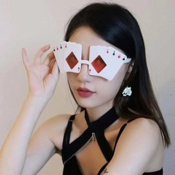 1 бр. Покер очила Деца Възрастни Jack Queen King Ace Слънчеви очила за Las Vegas Party Casino Night Игра на карти Тема Декорация