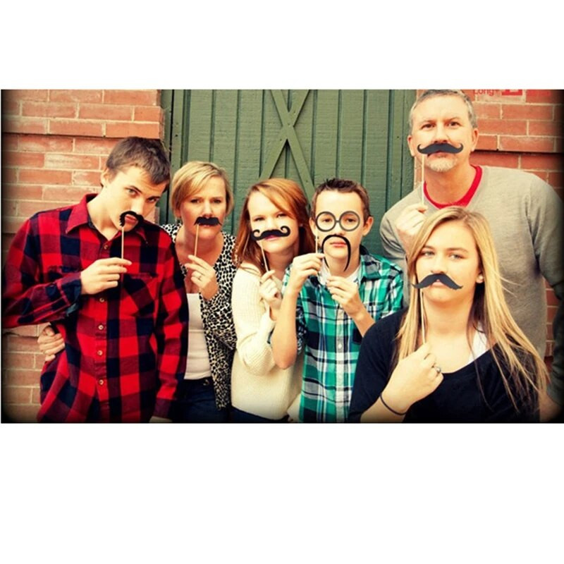 58 buc. Recuzită pentru cabina foto de nuntă Măști de petrecere Pălărie Mustață Buză Recuzită pentru cabină Fotografică Decorare pentru petrecerea de nuntă Cadou de favoare pentru petrecerea de naștere