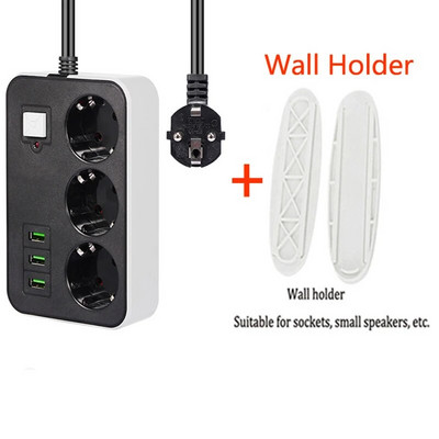 5M pikendusjuhe Toitejuhe pistikupesa EU pistik 3 USB laadimisjuhe seinalaadimisadapter Sobib robottolmuimejale
