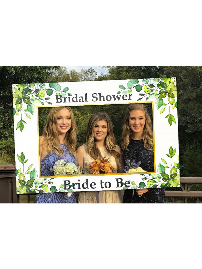 Sage Green vestuvinio dušo fotokabinos rekvizitai nuotakai būti nuotraukų kabinos rėmeliai vestuvinio vakarėlio reikmenys mergvakario reikmenys