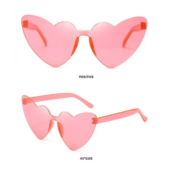 Πολύχρωμα γυαλιά ηλίου Heart Γυαλιά ηλίου Candy Χρώμα ντεγκραντέ Γυαλιά Ανδρικά Γυναικεία Γενέθλια Αστεία Hippie Party Cosplay γυαλιά φωτογραφιών