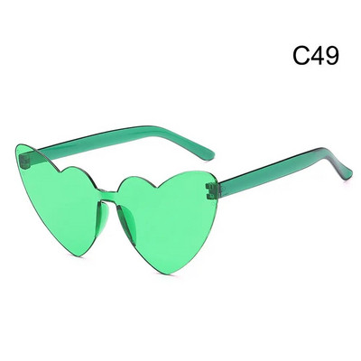 Šarene sunčane naočale u obliku srca u boji slatkih boja s gradijentnim lećama Naočale Muškarci Žene Rođendanske Smiješne Hipi Party Cosplay naočale Rekviziti za fotografije