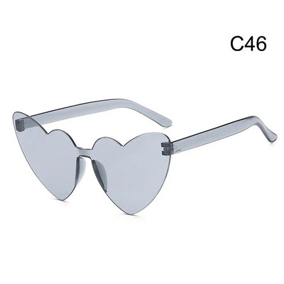 Šarene sunčane naočale u obliku srca u boji slatkih boja s gradijentnim lećama Naočale Muškarci Žene Rođendanske Smiješne Hipi Party Cosplay naočale Rekviziti za fotografije