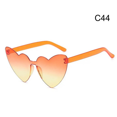 Šarene sunčane naočale u obliku srca u boji slatkih boja s gradijentnim lećama Naočale Muškarci Žene Rođendanske Smiješne Hipi Party Cosplay naočale Rekviziti za fotografije