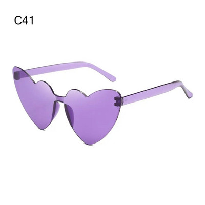 Šarene sunčane naočale u obliku srca u boji slatkih boja s gradijentnim lećama Naočale Muškarci Žene Rođendanske Smiješne Hipi Party Cosplay naočale Rekviziti za fotografije