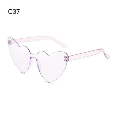 Šarene sunčane naočale u obliku srca u boji slatkih boja s gradijentnim lećama Naočale Muškarci Žene Rođendanske Smiješne Hipi Party Cosplay naočale Rekviziti za fotografije