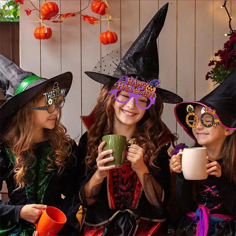6Pcs Halloween Party Pumpkin Bat Ghost Papirnate naočale Ghost Day Halloween Dancing Party naočale Photo Booth Rekviziti DIY dekoracija