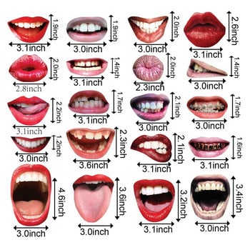 20Pcs/Set Adult Funny Lip Mouth DIY Photobooth Props Wedding Decoration DIY Photo Booth Birthday Party Wedding Decorations