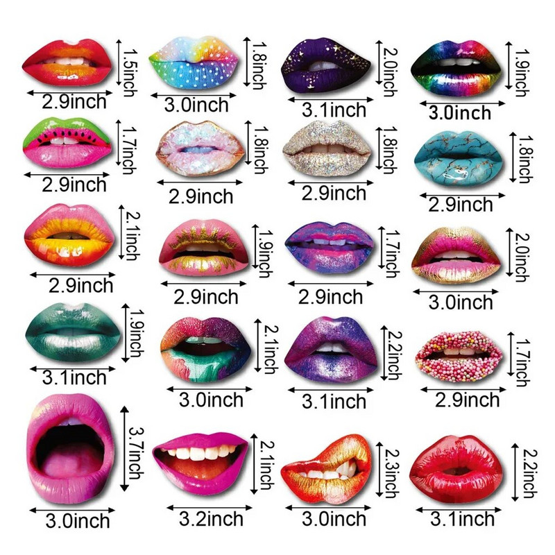 20 vnt / rinkinys Suaugusiesiems skirtos juokingos lūpų burnos „pasidaryk pats“ nuotraukų būdelės rekvizitai, vestuvių dekoracijos „pasidaryk pats“ nuotraukų stendo gimtadienio vakarėlio vestuvių dekoracijos