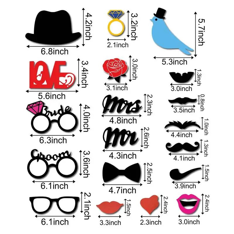 31 bucăți/set confesiuni de nuntă creative recuzită pentru cabină foto pentru mire și mire, decorațiuni pentru fotografiere, petrecere amuzantă de aniversare