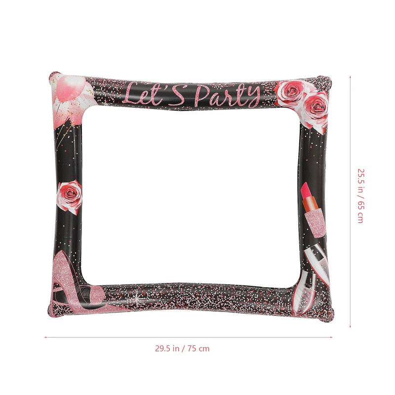 Ziua de naștere Ramă foto gonflabilă Festivaluri Prop Fotografie Recuzită Pvc Favoruri de petrecere Apel foto