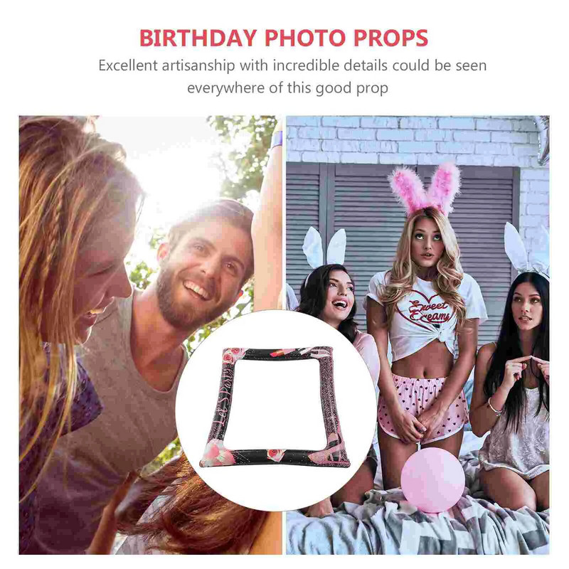 Ziua de naștere Ramă foto gonflabilă Festivaluri Prop Fotografie Recuzită Pvc Favoruri de petrecere Apel foto