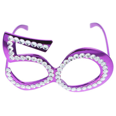 50. születésnapi szemüvegek műanyag parti szemüvegek strasszos szám gyöngyös napszemüvegek 50. évforduló