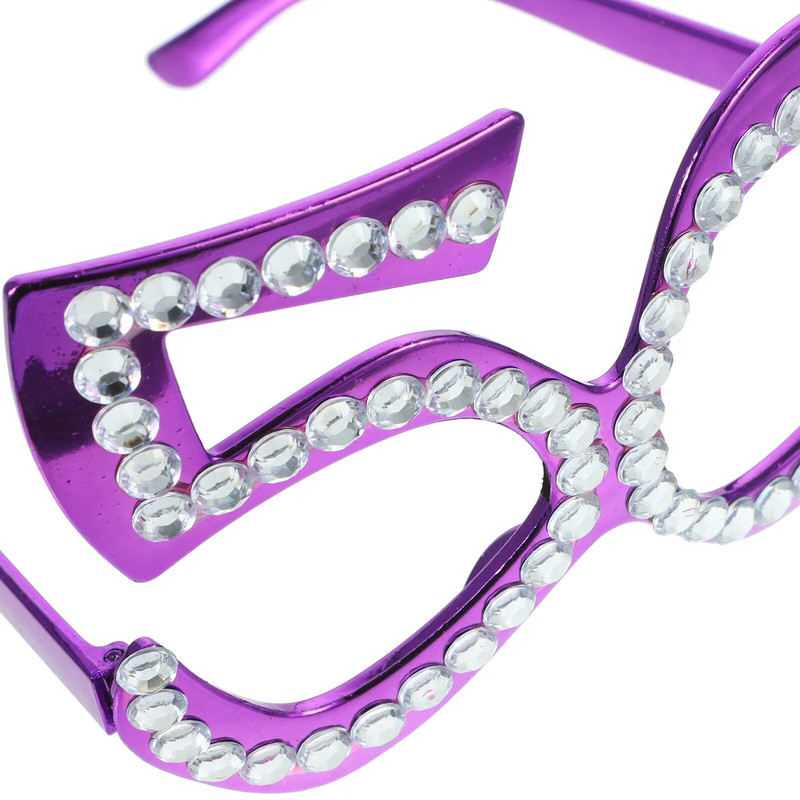 50. születésnapi szemüvegek műanyag parti szemüvegek strasszos szám gyöngyös napszemüvegek 50. évforduló