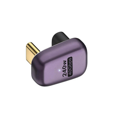 Nku 240W Type-C адаптер 40Gbps U форма USB C удължител 180 градуса ъглов конектор Поддържа 8K дисплей за Macbook лаптоп таблет