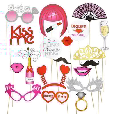 Juokingi vestuvių rekvizitai Netikros barzdos nuotraukų būdelės rekvizitai „pasidaryk pats“ ūsai, lūpos, akiniai, kaukė, fotokabinos priedai Vestuvių reikmenys