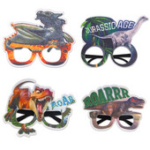 Vaikų gimtadienio papuošimas berniukui 3D Juokingi akinių rėmeliai Kūrybiški dinozaurų džiunglių vakarėlio akiniai fotografijos fotorekvizitai