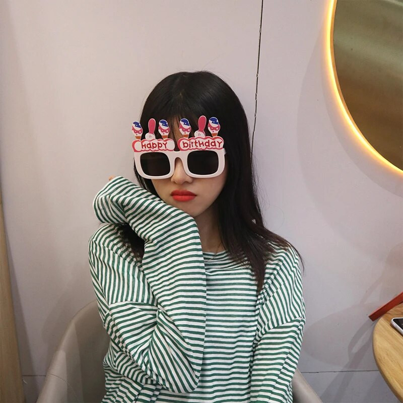 Мултистилови креативни очила Слънчеви очила Честит рожден ден Забавни парти реквизити за консумативи за домашно парти декорация