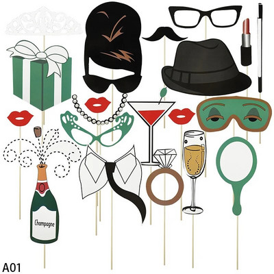 Vestuvių nuotraukų būdelės rekvizitai „Pasidaryk pats“ ūsai, lūpos, akiniai „Photobooth“ nuotakos jaunikis ponia ponia nuotakos dušas mergvakario reikmenys