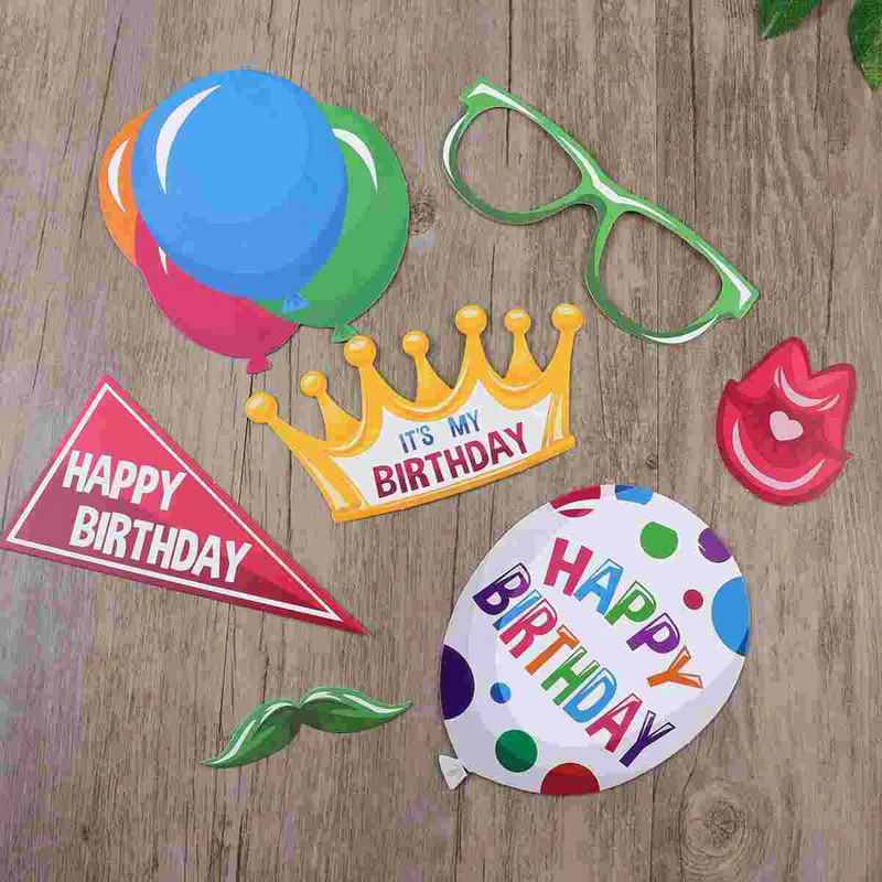 22 ks rekvizít do fotobúdky, zábavné kreatívne narodeninové dekorácie na oslavu narodenín