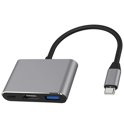 Nku USB C 4in1 dokkimisjaam Type-C Thunderbolt3 kuni kahe 4K UHD ekraaniga USB 3.0 PD kiirlaadimiskonverteri jaotur Macbook Pro jaoks
