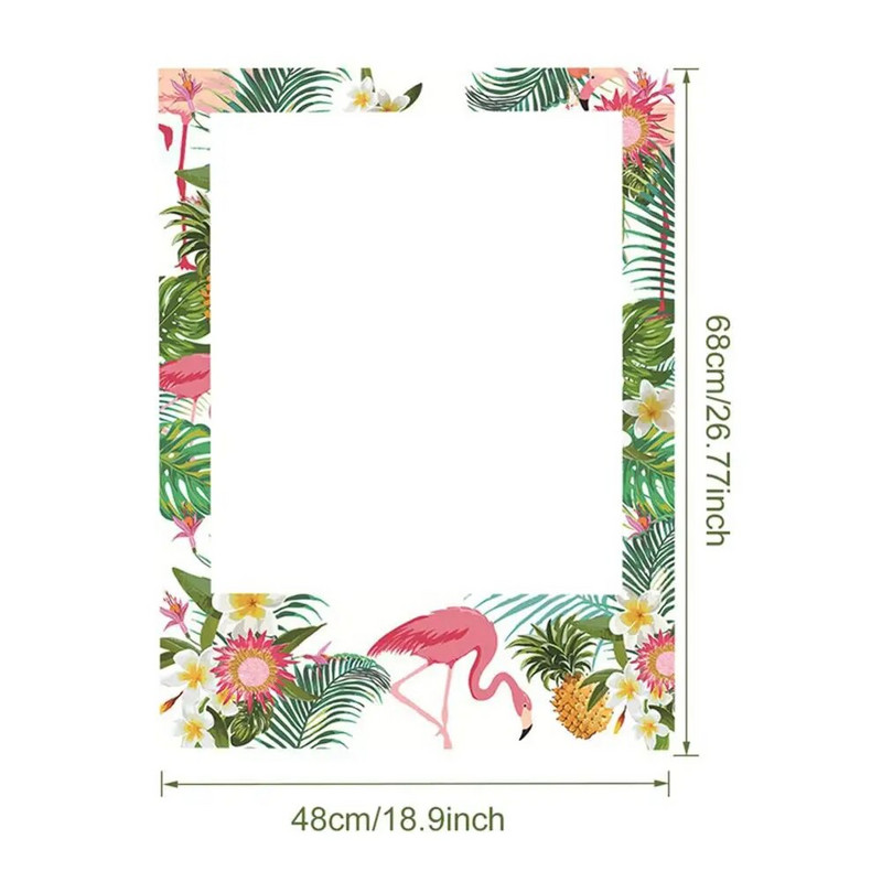 Vaivorykštės vienaragio gimtadienio popierius nuotraukų rėmelis Flamingo undinė vaikams mergaičių gimtadienio dekoravimas Kūdikių dušo vakarėlio nuotraukų rėmelių rekvizitai