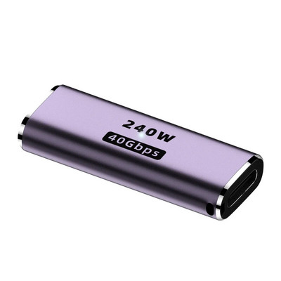 Type-C OTG adapter USB4 40Gbps podrška 8K60Hz 5A 240W PD Pretvarač podataka za brzo punjenje 90/180 stupnjeva koljenasti konektor za PC telefon
