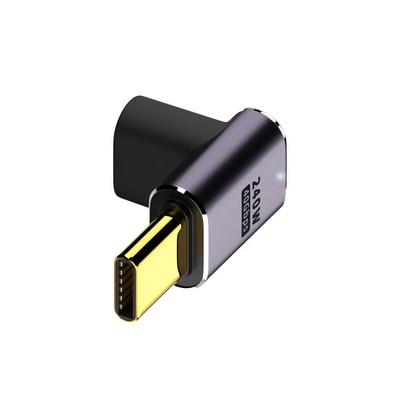 Type-C OTG adapter USB4 40Gbps podrška 8K60Hz 5A 240W PD Pretvarač podataka za brzo punjenje 90/180 stupnjeva koljenasti konektor za PC telefon