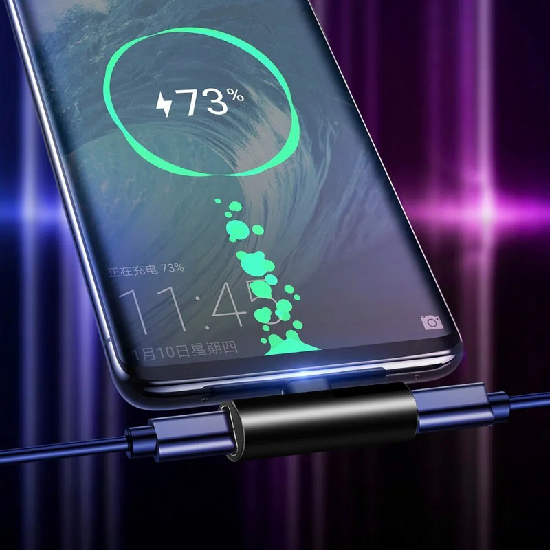 Tip-C u dvostruki tip-C muški na ženski USB tip C kabelski adapter Pretvarač kabela za punjenje za Huawei Xiaomi Samsung USB C adapter