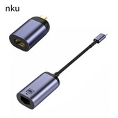 Nku USB C eterneto adapterio kabelis 1000Mbps be disko C tipo ir RJ45 tinklo plokštės Lan jungtis, skirta asmeniniam nešiojamam kompiuteriui mobiliajam telefonui