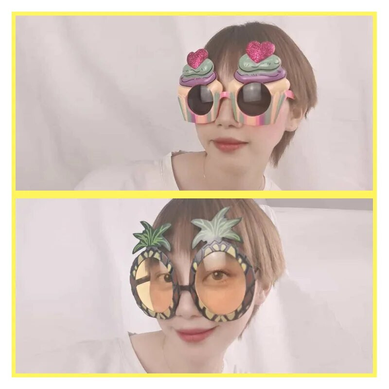 Juokingi akiniai su gimtadieniu