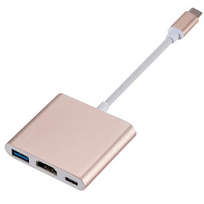 C-tüüpi USB HUB C-ga HDMI-ühilduv jaotur USB 3 IN 1 4K HDMI USB 3.0 PD kiirlaadimisadapter Androidi IPhone15 MacBook PC jaoks