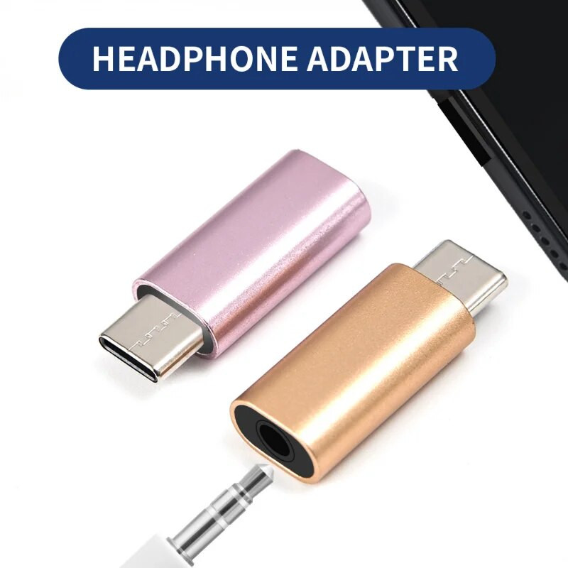 2kom Jack pretvarač audio adapter kabel za slušalice Tip-C na 3,5 mm slušalice Aux kabel Tip C pretvarač adapter za Huawei Xiaomi