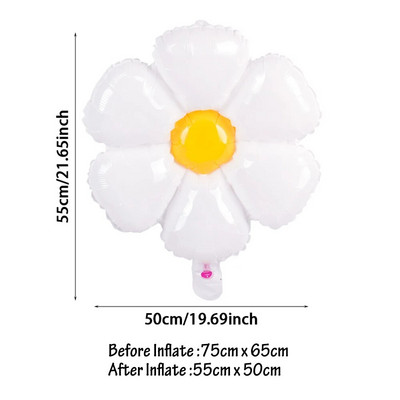 Daisy sünnipäevapeo kaunistus lastele Palju õnne sünnipäevaks bänner Daisy lill Taldrikukõrred Baby Shower Esimese sünnipäevapeo kujundus